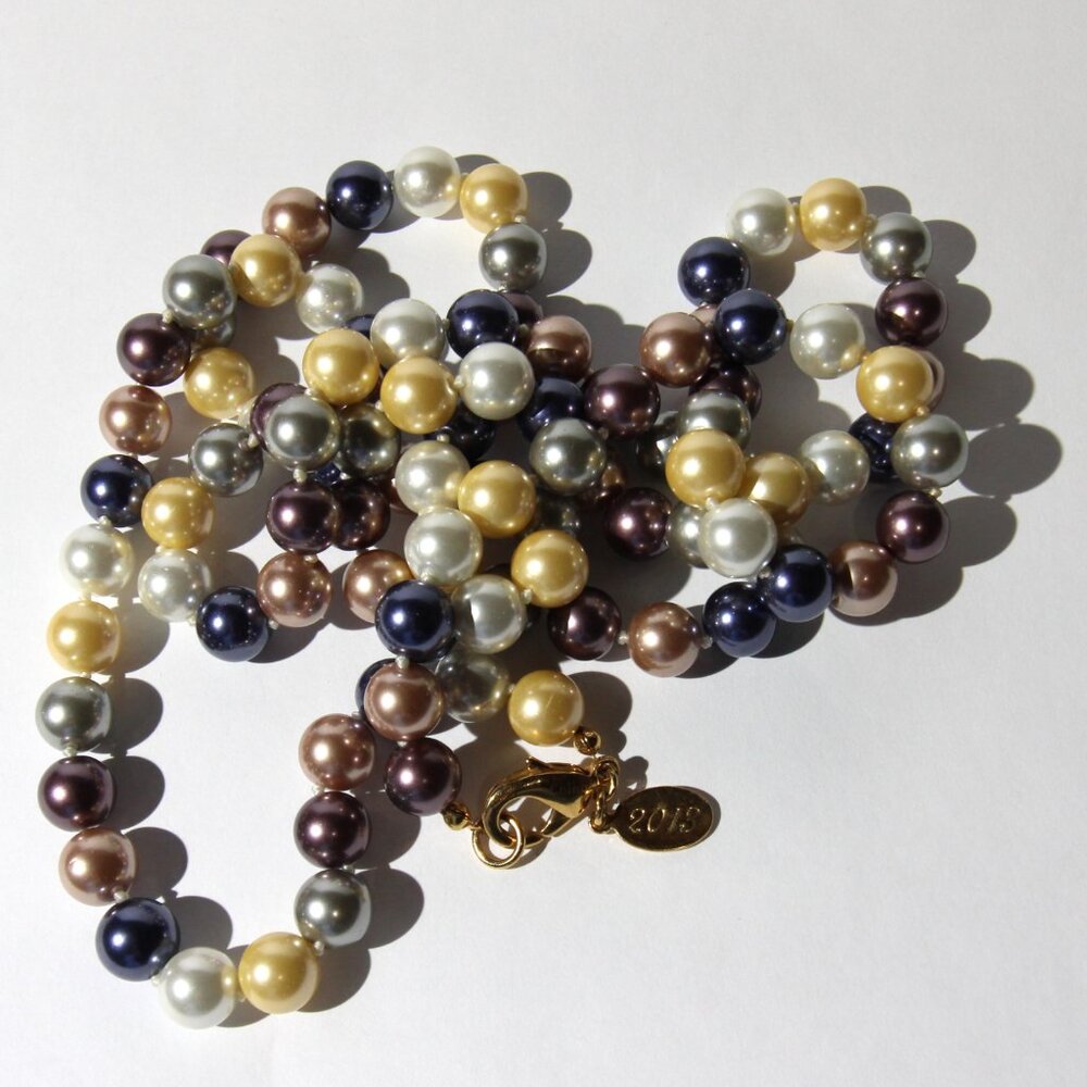 KJL 2013 Kenneth Jay Lane Long Heavy Colorful Beaded Necklace - Picture 8 of 8